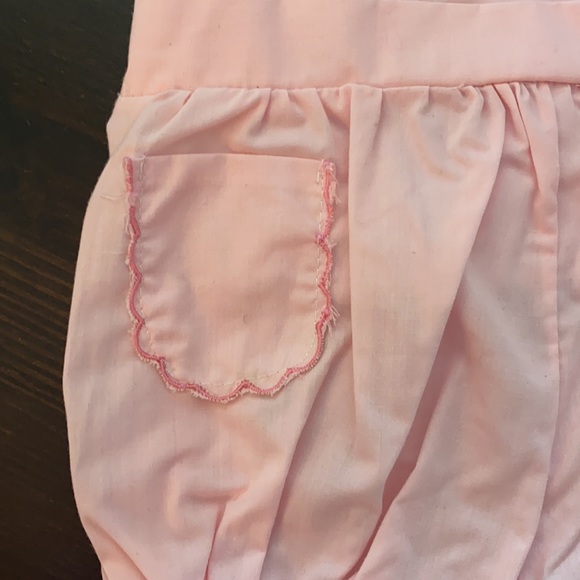 Cuties by Judy size 18 months romper jumper pink embroidered vintage - Picture 4 of 6